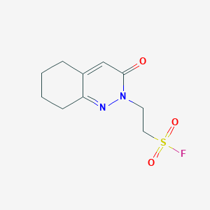 molecular formula C10H13FN2O3S B2611881 2-(3-Oxo-5,6,7,8-tetrahydrocinnolin-2-yl)ethanesulfonyl fluoride CAS No. 2249200-56-2