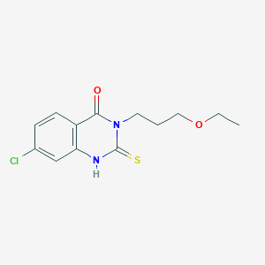 7-chloro-3-(3-ethoxypropyl)-2-mercaptoquinazolin-4(3H)-one