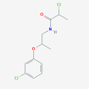 2-Chloro-N-[2-(3-chlorophenoxy)propyl]propanamide