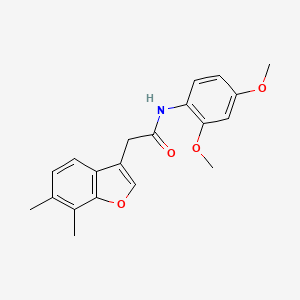 N-(2,4-dimethoxyphenyl)-2-(6,7-dimethyl-1-benzofuran-3-yl)acetamide