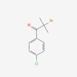 molecular formula C10H10BrClO B2611897 2-Bromo-1-(4-chlorophenyl)-2-methylpropan-1-one CAS No. 33000-64-5