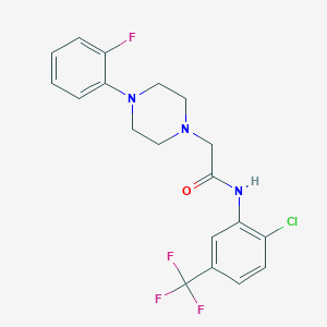 B2611919 N-[2-chloro-5-(trifluoromethyl)phenyl]-2-[4-(2-fluorophenyl)piperazin-1-yl]acetamide CAS No. 329779-24-0