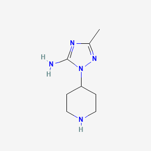 B2611920 3-Methyl-1-(piperidin-4-yl)-1H-1,2,4-triazol-5-amine CAS No. 2230799-60-5