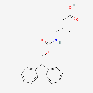(3S)-4-({[(9H-fluoren-9-yl)methoxy]carbonyl}amino)-3-methylbutanoic acid