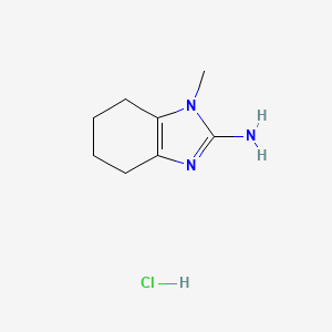 molecular formula C8H14ClN3 B2611945 1-Methyl-4,5,6,7-tetrahydro-1H-benzo[d]imidazol-2-amine hydrochloride CAS No. 2230798-85-1