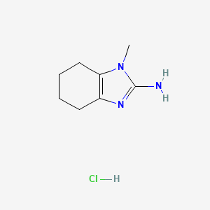 molecular formula C8H14ClN3 B2611945 1-甲基-4,5,6,7-四氢-1H-苯并[d]咪唑-2-胺盐酸盐 CAS No. 2230798-85-1