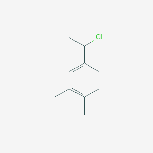 molecular formula C10H13Cl B2611946 4-(1-Chloroethyl)-1,2-dimethylbenzene CAS No. 104245-83-2