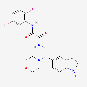 N1-(2,5-difluorophenyl)-N2-(2-(1-methylindolin-5-yl)-2-morpholinoethyl)oxalamide