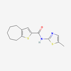 N-(5-Methylthiazol-2-YL)-5,6,7,8-tetrahydro-4H-cyclohepta[B]thiophene-2-carboxamide