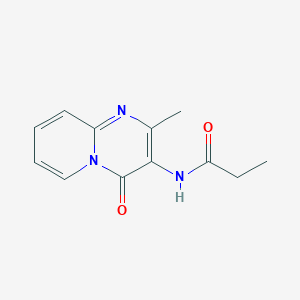 molecular formula C12H13N3O2 B2611966 N-(2-methyl-4-oxo-4H-pyrido[1,2-a]pyrimidin-3-yl)propionamide CAS No. 897616-47-6
