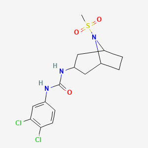 1-(3,4-Dichlorophenyl)-3-(8-(methylsulfonyl)-8-azabicyclo[3.2.1]octan-3-yl)urea
