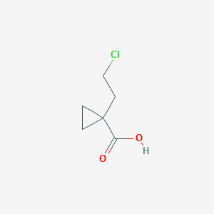 molecular formula C6H9ClO2 B2611968 1-(2-Chloroethyl)cyclopropane-1-carboxylic acid CAS No. 1849381-55-0