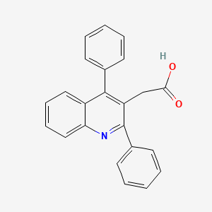 molecular formula C23H17NO2 B2611985 2-(2,4-diphenylquinolin-3-yl)acetic Acid CAS No. 17283-01-1