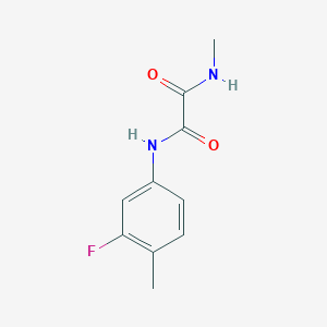 molecular formula C10H11FN2O2 B2611987 N'-(3-fluoro-4-methylphenyl)-N-methyloxamide CAS No. 922851-57-8