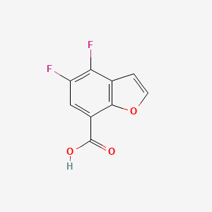 molecular formula C9H4F2O3 B2611990 4,5-二氟苯并呋喃-7-羧酸 CAS No. 1935101-74-8