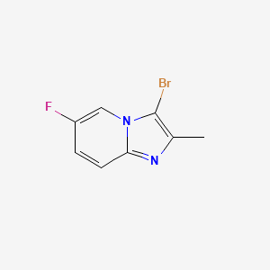 molecular formula C8H6BrFN2 B2611997 3-Bromo-6-fluoro-2-methylimidazo[1,2-A]pyridine CAS No. 1263058-69-0