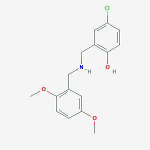 4-Chloro-2-{[(2,5-dimethoxybenzyl)amino]methyl}phenol