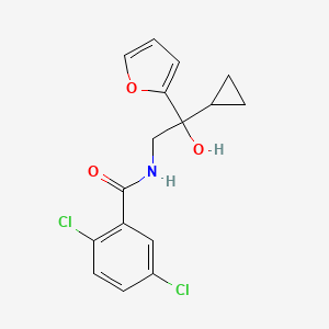 molecular formula C16H15Cl2NO3 B2612013 2,5-dichloro-N-(2-cyclopropyl-2-(furan-2-yl)-2-hydroxyethyl)benzamide CAS No. 1396806-88-4