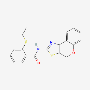 molecular formula C19H16N2O2S2 B2612029 N-(4H-色烯并[4,3-d]噻唑-2-基)-2-(乙硫基)苯甲酰胺 CAS No. 898433-70-0