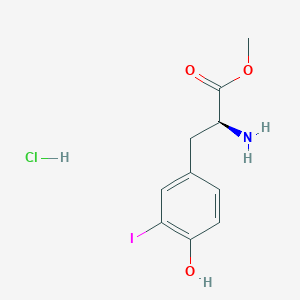 molecular formula C10H13ClINO3 B2612031 (S)-甲基2-氨基-3-(4-羟基-3-碘苯基)丙酸盐酸盐 CAS No. 79677-58-0