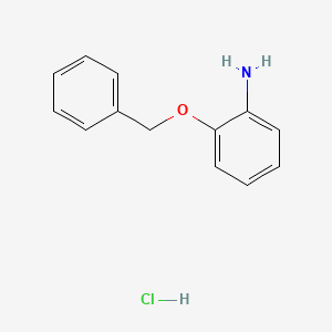molecular formula C13H14ClNO B2612033 2-(Benzyloxy)aniline hydrochloride CAS No. 857594-21-9