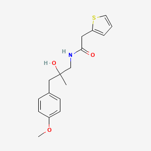 N-(2-hydroxy-3-(4-methoxyphenyl)-2-methylpropyl)-2-(thiophen-2-yl)acetamide