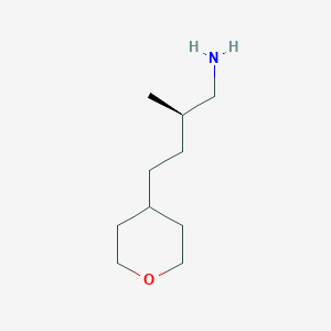 molecular formula C10H21NO B2612052 (2R)-2-Methyl-4-(oxan-4-yl)butan-1-amine CAS No. 2248201-88-7