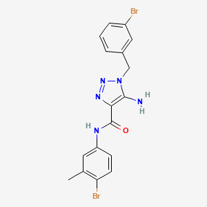 5-amino-1-(3-bromobenzyl)-N-(4-bromo-3-methylphenyl)-1H-1,2,3-triazole-4-carboxamide