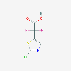 molecular formula C5H2ClF2NO2S B2612071 2-(2-Chloro-1,3-thiazol-5-yl)-2,2-difluoroacetic acid CAS No. 2228654-04-2