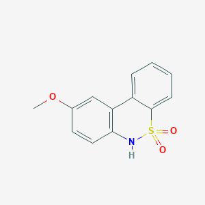 molecular formula C13H11NO3S B2612075 9-methoxy-6H-benzo[c][1,2]benzothiazine 5,5-dioxide CAS No. 65645-69-4