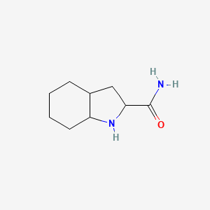 molecular formula C9H16N2O B2612088 八氢-1H-吲哚-2-甲酰胺 CAS No. 1105694-34-5