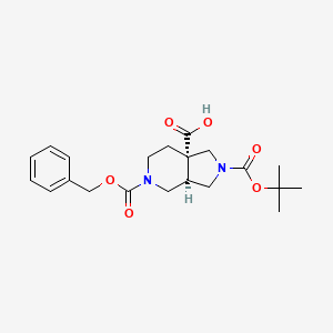 (3aR,7aS)-5-((Benzyloxy)carbonyl)-2-(tert-butoxycarbonyl)octahydro-1H-pyrrolo[3,4-c]pyridine-7a-carboxylic acid