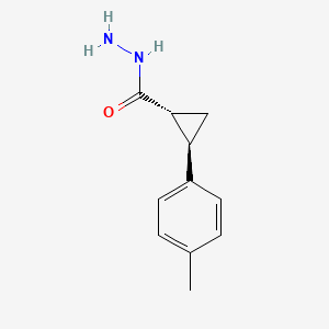 molecular formula C11H14N2O B2612112 (1R,2R)-2-(4-甲基苯基)环丙烷-1-碳酰肼 CAS No. 2173998-97-3
