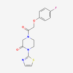 4-(2-(4-Fluorophenoxy)acetyl)-1-(thiazol-2-yl)piperazin-2-one