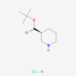 molecular formula C10H20ClNO2 B2612116 Tert-butyl (3S)-piperidine-3-carboxylate;hydrochloride CAS No. 2309433-15-4