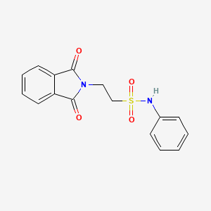 2-(1,3-dioxo-1,3-dihydro-2H-isoindol-2-yl)-N-phenylethanesulfonamide