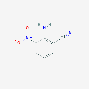 molecular formula C7H5N3O2 B2612140 2-Amino-3-nitrobenzonitrile CAS No. 87331-46-2