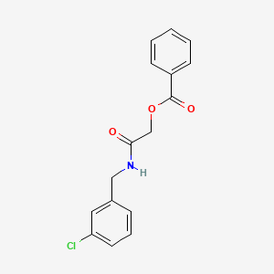 molecular formula C16H14ClNO3 B2612147 [2-[(3-Chlorophenyl)methylamino]-2-oxoethyl] benzoate CAS No. 1001542-02-4
