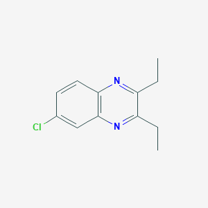 molecular formula C12H13ClN2 B2612149 6-Chloro-2,3-diethylquinoxaline CAS No. 219528-53-7