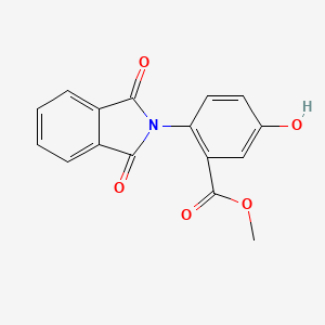 molecular formula C16H11NO5 B2612155 methyl 2-(1,3-dioxo-2,3-dihydro-1H-isoindol-2-yl)-5-hydroxybenzoate CAS No. 146041-93-2