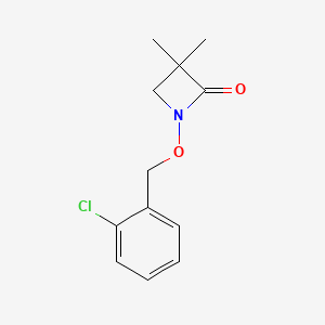 molecular formula C12H14ClNO2 B2612167 1-[(2-Chlorophenyl)methoxy]-3,3-dimethylazetidin-2-one CAS No. 112960-61-9