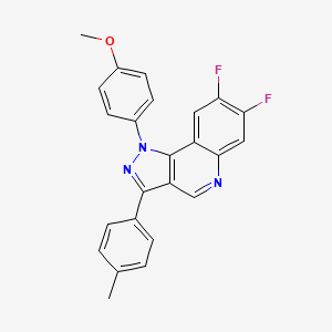 7,8-difluoro-1-(4-methoxyphenyl)-3-(4-methylphenyl)-1H-pyrazolo[4,3-c]quinoline
