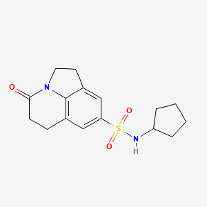 N-cyclopentyl-4-oxo-2,4,5,6-tetrahydro-1H-pyrrolo[3,2,1-ij]quinoline-8-sulfonamide