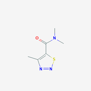 molecular formula C6H9N3OS B2612186 N,N,4-trimethyl-1,2,3-thiadiazole-5-carboxamide CAS No. 69636-11-9