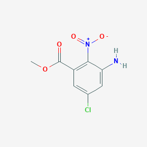 Methyl 3-amino-5-chloro-2-nitrobenzoate