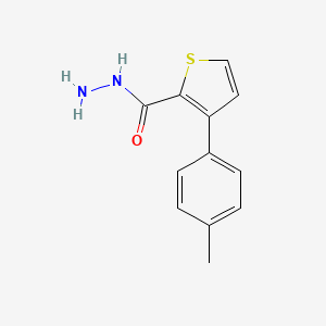 molecular formula C12H12N2OS B2612193 3-(4-Methylphenyl)thiophene-2-carbohydrazide CAS No. 863763-92-2