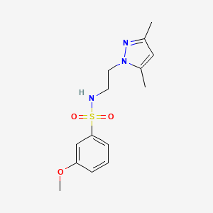 N-(2-(3,5-dimethyl-1H-pyrazol-1-yl)ethyl)-3-methoxybenzenesulfonamide