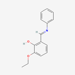 2-ethoxy-6-[(E)-(phenylimino)methyl]phenol