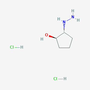 (1R,2R)-2-Hydrazineylcyclopentan-1-ol dihydrochloride
