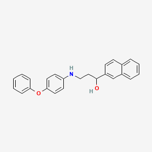 1-(2-Naphthyl)-3-(4-phenoxyanilino)-1-propanol